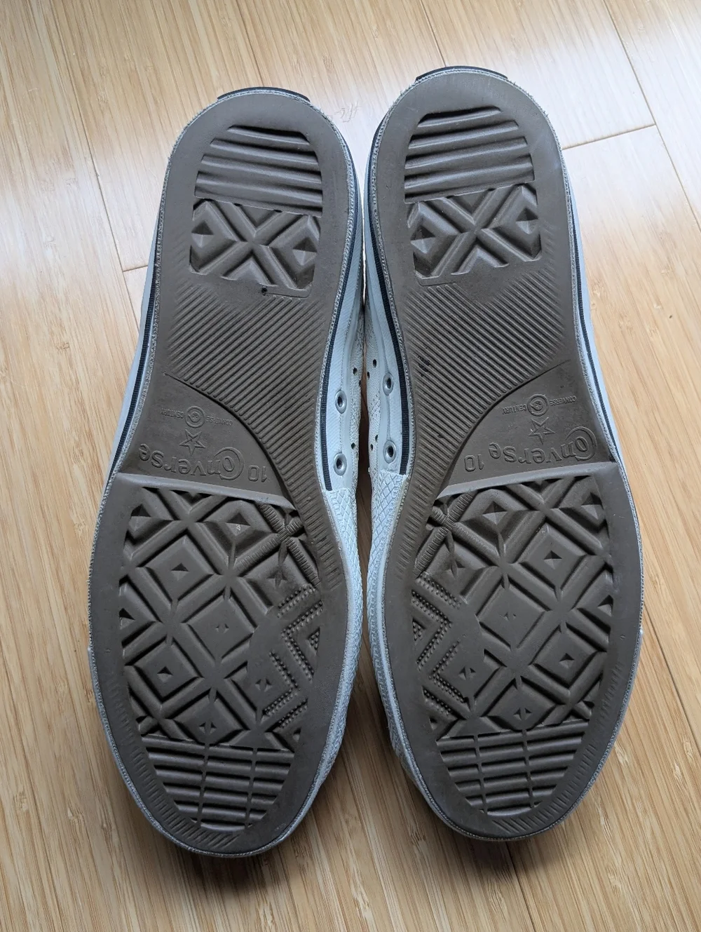 Rare Vintage CONVERSE Renaissance Ballroom White Leather Laser Men's Size 10 - Picture 6 of 8